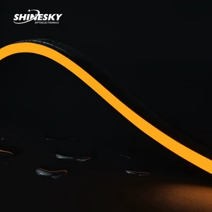 Side Bend Horizontal 1220 Black Silicone Neon Strip DC24V Unique Black Lamp Body Uniform Luminous Waterproof Led Neon Light