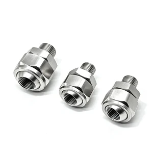 Hydraulic Oil Hose Fitting Stainless Steel 360 Rotary Union Adjustable Connector