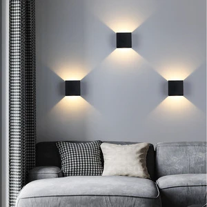 Cross-Border Minimalist Modern Creative Aluminum Indoor/Outdoor Decorative Wall Lamp with 3000K Warm Light and High CRI 80