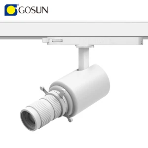 15W 5-year Warranty Flicker Free Aluminium 24-32 Deg Zoomable Cri90 GOBO Contour Profile Cob Led Track Spotlight