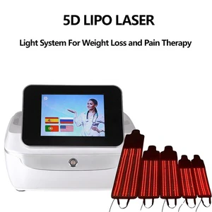 5D Full Body Weight Loss Red Led Light Contour Light Therapy Body Slimming Infrared Massage Machine