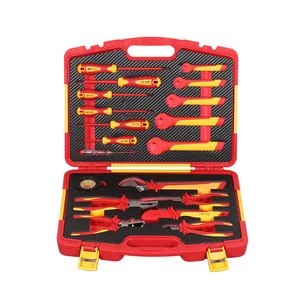 Insulated Professional 19PCS 1000V VDE Insulated Electrician Plier Screwdriver Open-End Spanners Tool Set
