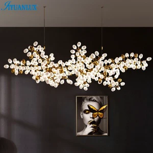 Horizontal Chandelier Custom Luxury Large Grape Glass Ball Pendant Light for Dining Room Hotel Villa
