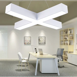 New Design 3CCT X-Shaped Cross Connector Led Linear Light for Modern Office