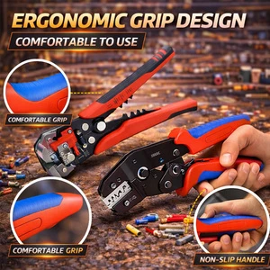 Crimping Tool Set 23-10 AWG Replaceable Multiple Applications Adjustable Cord End Terminals Crimping Tool Kit Set
