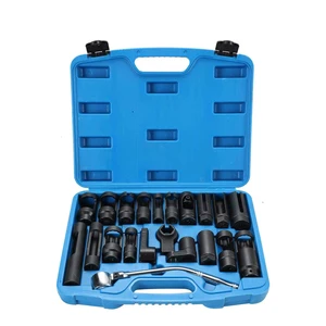 21-Piece Set of Oxygen Sensor Sleeves and Automotive Oxygen Sensor & Maintenance Tools