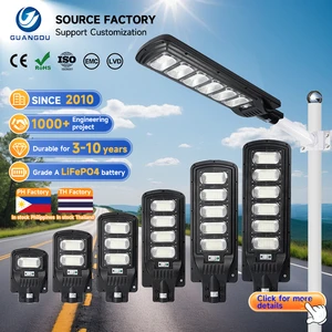 High Quality Outdoor Ip67 Waterproof Road Lamp ABS 200W 400W 600W 800W 1000W 1200W All in One Integrated Solar Led Street Light