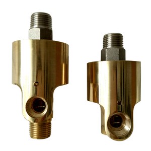 GOGO ATC Two-way Right-hand Thread 100C Steam Rotating Joint Water Rotary Connector 1 1/2-3/4 Inch Brass Swivel Fitting