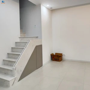 Light Luxury Modern Cream 600x1200 Soft Glaze Ceramic Tiles Solid Microcement Look Anti-slip Wear-resistant Bathroom Foshan