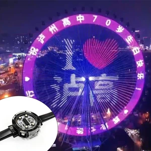 Heavy-Dory IP68 Outdoor LED Pixel Point 35mm Diameter with Breakage Proof Fixing, Ideal for Giant Wheel Contour Lighting