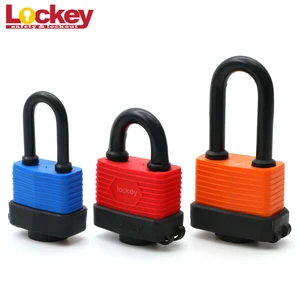 43mm Shackle Length Waterproof Dustproof Laminated Padlock Long Shackle Keyed Alike