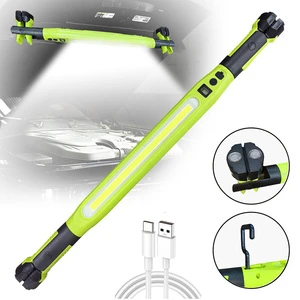 Magnetic Base & Hanging Hook COB LED Rechargeable Under Hood Work Light Bar