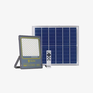 Outdoor Floodlight Aluminum Waterproof 100W Garden LED Solar Flood Light With Lithium LiFePO4 Battery Technology