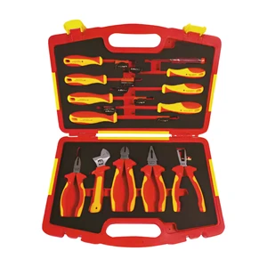 Hot Sale 13pcs Hardware Tools Pliers Insulation Tool Magnetic Insulation Assembly Sleeve Screwdriver Suit