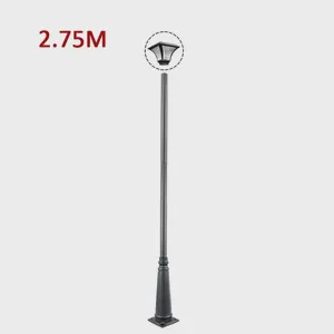 Complete Set Solar Split Street Light Poles 2.7m Splicing Pole IP65 CE Certified Outdoor LED Lamps for