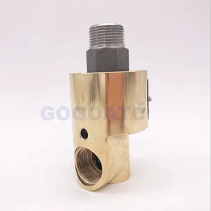 GOGO Left/Right-hand Thread High Temperature Industrial Cold Water Brass Swivel Fitting Rotating Connector 1 Inch Rotary Joint
