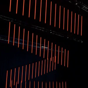 360 View Degree DMX Led Hanging RGB Vertical Tube Light for Ceiling Decoration