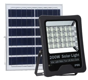 Super Bright IP66 Waterproof Solar Outdoor Spotlight LED Street and Flood Wall Lamp with Remote Security Lighting