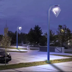 Aluminum Solar Lamp with LED Light Source for Garden and Landscape Lighting