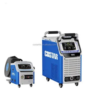 top quality portable gasless mig welding machine gas-free welding machine mig-350 with lcd display screen soldador