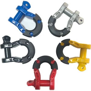Heavy Duty D Ring Shackles for Tow Strap Winch Off Road Accessory Vehicle Recovery Gray Trailer Lashing Rings Trailer d Rings