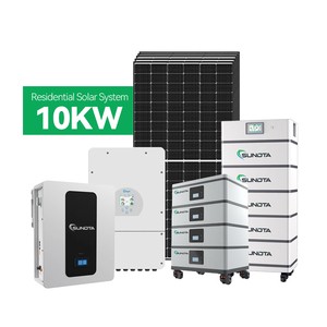 Stock Available Sundta 5KW 8KW 10KW 12KW 15KW 20KW New Innovation Complete Solar Hybrid System Kit With Lithium Battery