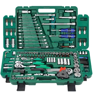 121 Pcs Herramientas Kit Spanner Tools Set Box Hand Tools Socket Wrench Set Combination Package Mixed Tool Kit