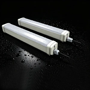 Industrial IP65 Waterproof Dustproof Plastic-Aluminum LED Light 36W-50W 1200mm 4FT Emergency Backup Subway Tunnels 5-Year