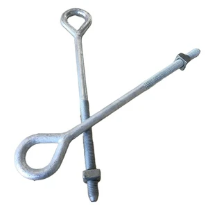 Hot Dip Galvanized Anchor Eye Bolt Forged Thimble Lifting Eye Bolts