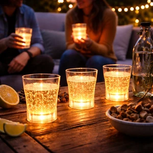 Innovative LED Light Up Cup Glowing Drinking Tumbler Reusable Party Bar Cocktail Cup