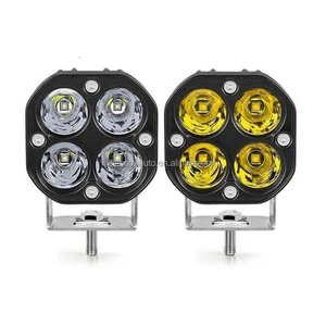 Eliteson 3 Inch 4LED Work Light 12V 24V IP67 Waterproof Offroad Driving Lamp for Truck Tractor Excavator Replacement