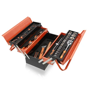 KSEIBI Heavy Quality Tool Box With 5 Compartments Tool Set for Storing Tools