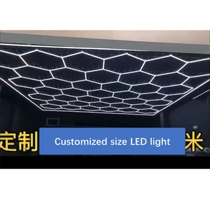 CHENT Customized Size Garage Car Repair LED Light Workshop Aluminum Hexagon 738W 50000h White Alexander 126H 12 Months Warranty