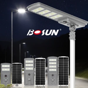 BOSUN High Quality Solar Street Lights Outdoor Intelligent Light Control Sensing Integrated All In One Solar Street Light
