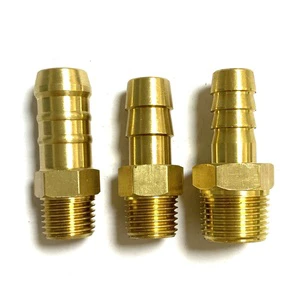 NPT BSPT Thread 1/4 3/8 1/2 1/8 Male Thread Nipple Plug Of Brass Fitting