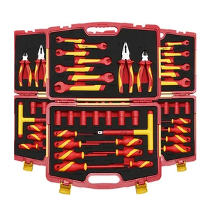 18-Piece High Quality Insulated Screwdriver Set Multifunctional Electrician Tool Kit Portable Toolbox DIY Industrial Plastic