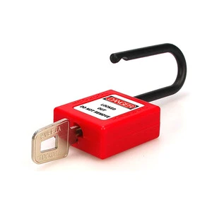 Dielectric Nylon Shackle Red Safety Lockout Padlock (Non Conductive)