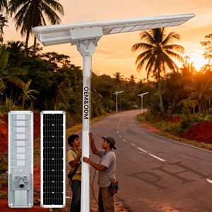 Led Outdoor Waterproof Energy Luminarias Modern Powerful Industrial Mono-Si 5v 200w Light Solar Street Lights
