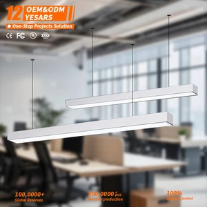 Suspended Ceiling Gym Led Linear Light White Aluminum 1200mm 36w Led Linear Light
