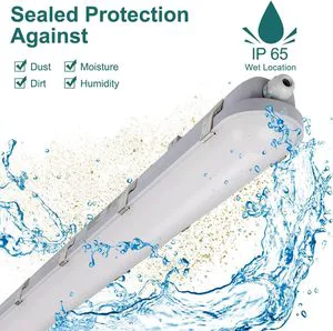 IP65 Waterproof 40W ROHS Certified 3ft LED Tri-Proof Light Multi-Color Temperature Options for Office Industrial Warehouse Use