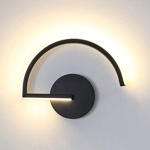 Black Decoration up Down Outdoor Modern Indoor Luxury Home Room Hotel Bathroom Bedroom Lamp Light LED Wall Lamp