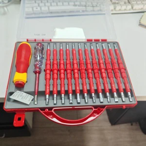 EH 26-Inch Electrician Combination Toolbox Industrial Grade Phillips Flat-Head Screwdriver Set Steel for Household Repair Tools