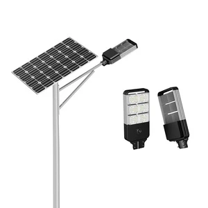 Outdoor Solar Street Light 200W High Brightness Aluminum Body with Motion Detector