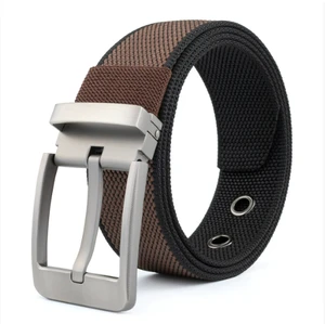 Strong and Durable for Buckle Canvas Belt for Jeans Waist Holes Without Holes Pins for Buckle Made of Polyester Nylon