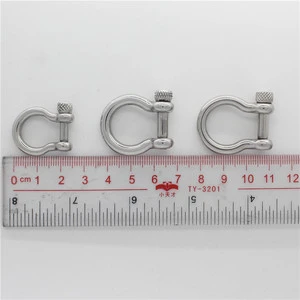 Wholesale Stainless Steel Bow Shackle Jewelry Accessories D Shackle Buckle Clasp