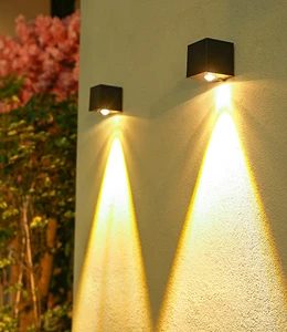 New Solar Atmosphere Wall Lamp Outdoor Courtyard Garden Lighting Wall Lamp New Rural Home Square Night Lamp