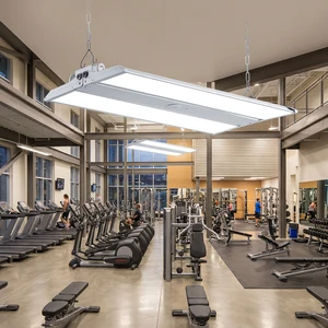 2FT 3FT 100W-300W Linear High Bay LED Light Fixture 3CCT Selectable 4000K/5000K/6000K 30000LM 0-10V Dimmable Adjustable Tilt