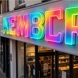 Custom Logo RGB Dynamic Contour Running LED Sign Full Color Changing Waterproof Channel Letter for Pet Shop Exterior Advertising