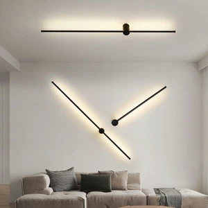 Cross Border Minimalist Single Long Strip LED Acrylic Wall Lamp Modern Design Bedside Staircase Hallway Luxury Lighting 220V
