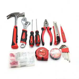 81pcs Tool Kit Set Box Tool Set Household Multi-function Repair Tool Set Box Mechanic Tools Woodworking Household Hand Tools